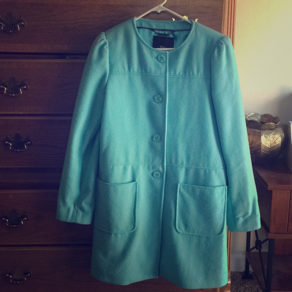 Jaqueline Kennedy style pea coat, knee length